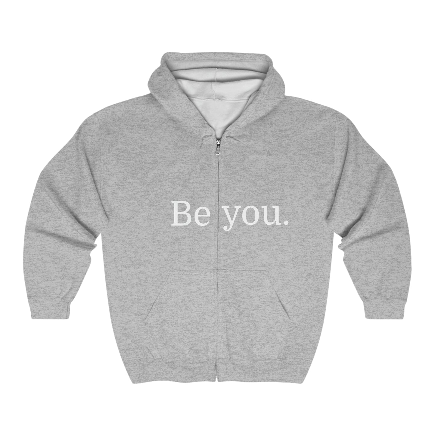 'Be You' Unisex Heavy Blend™ Full Zip Hooded Sweatshirt