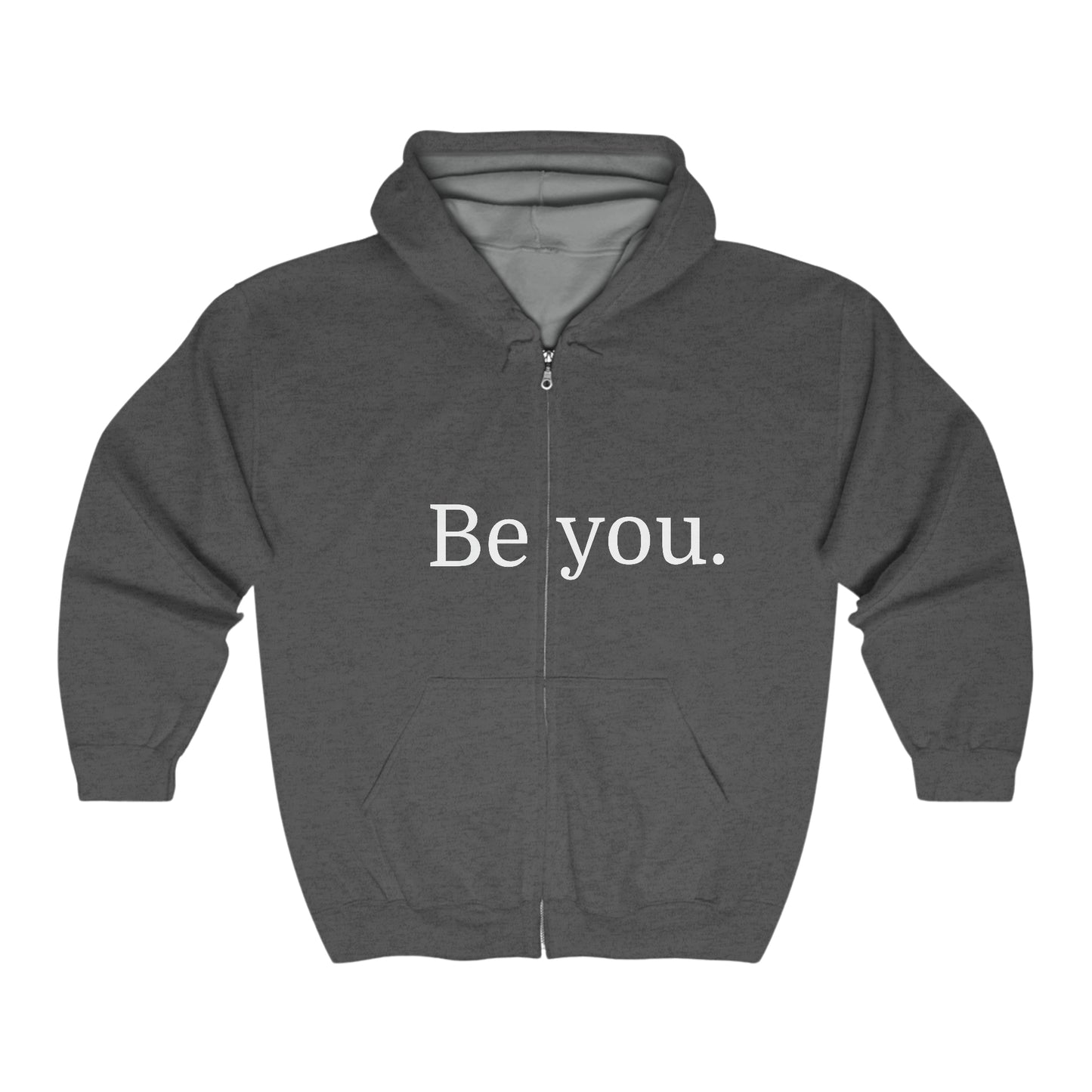 'Be You' Unisex Heavy Blend™ Full Zip Hooded Sweatshirt